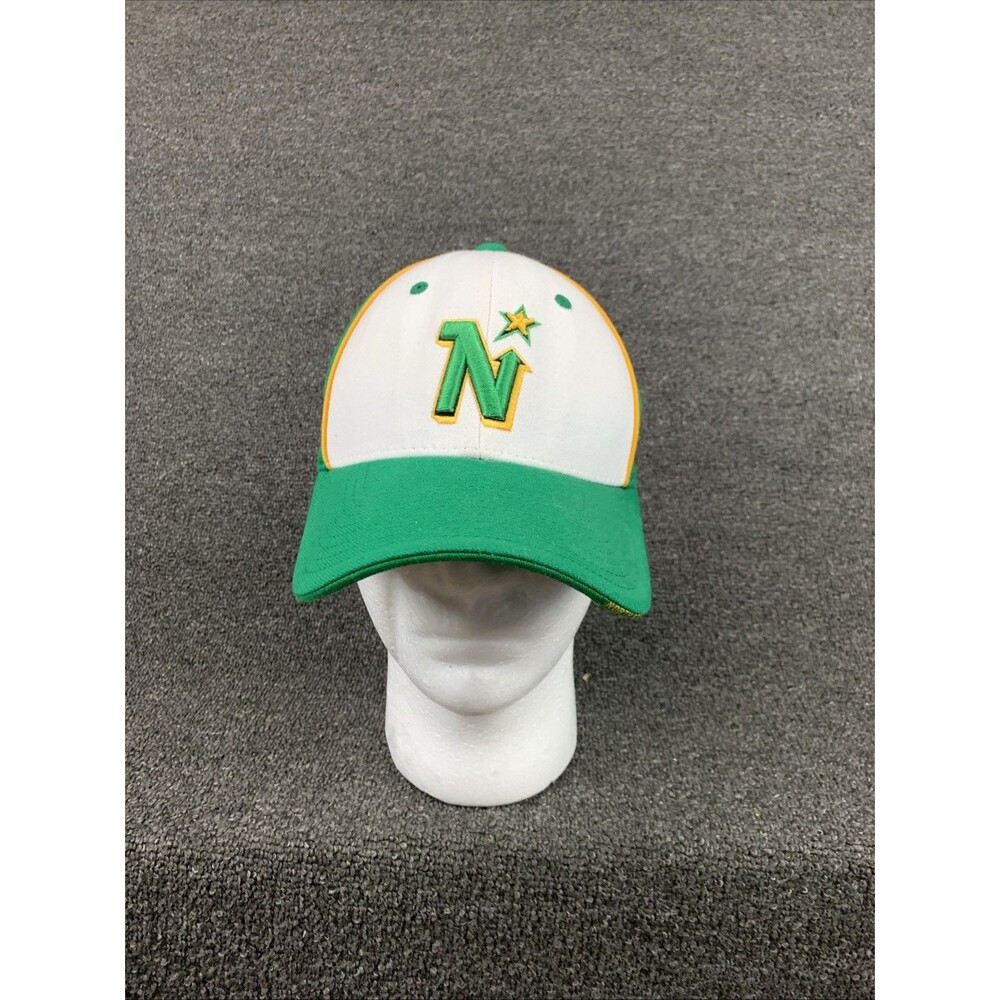 Minnesota North Stars Vintage Hockey NHL Zephyr Hat Green Fitted Size Medium